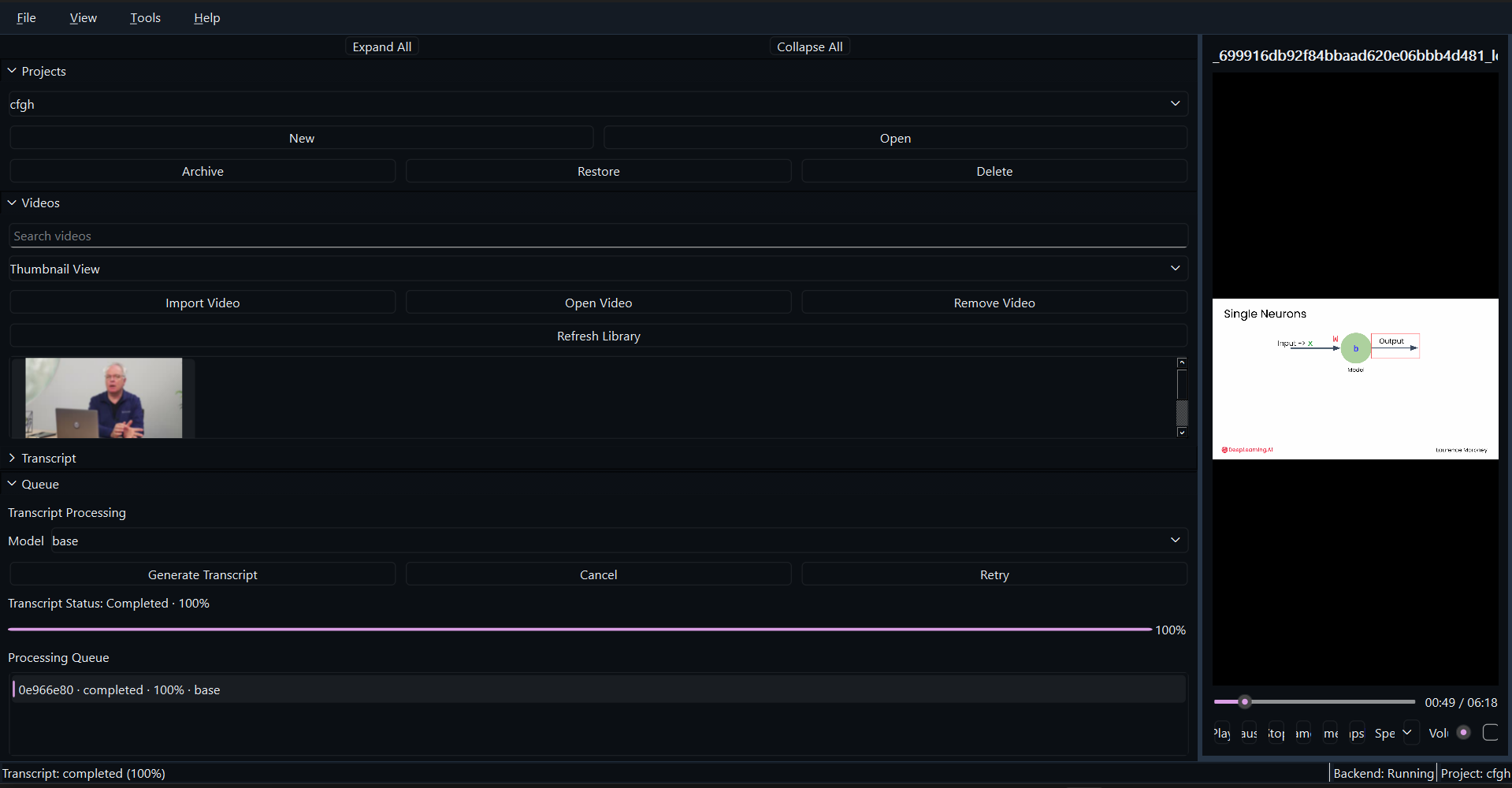 Advanced Video QA System supporting screenshot 3